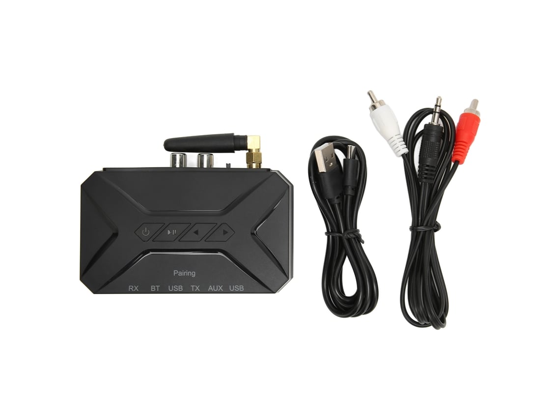 Receptor Y Transmisor De Sonido Bluetooth 2 En 1, 50 Metros (164 Pies), Rca, Aux, Usb De 3,5 Mm, Adaptador De Sonido