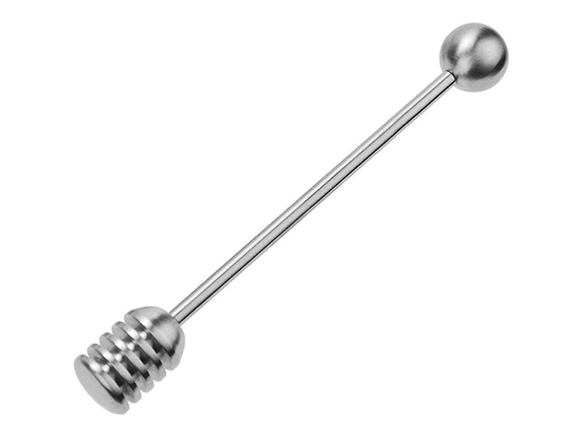 Cuchara de miel de acero inoxidable 304: utensilio de cocina para miel, café y té.