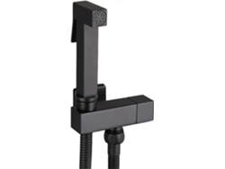 Kit De Rociador De Inodoro, Rociador Bidet Manual De Latón Negro Montado En Pared Completo G1/2