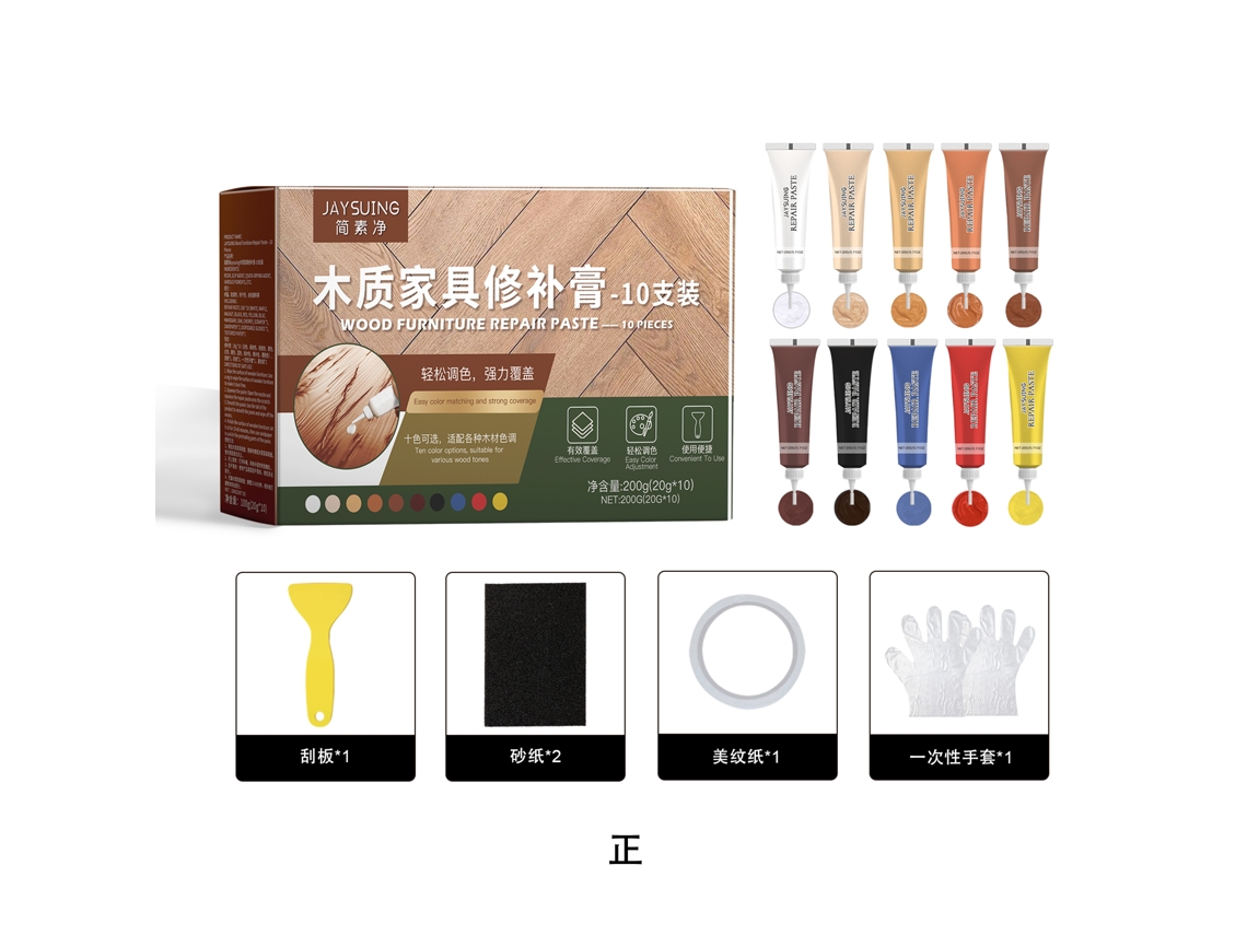 Pasta reparadora para muebles de madera Jiansujing Jaysuing, 10 unidades