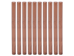10 Barras De Cera Flexibles Sin Humo Para Sellar Sobres Y Tarjetas, Color Rojo Bronce.