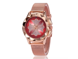 Relógio De Pulso Feminino Elegante E Fashion Com Movimento De Quartzo Branco