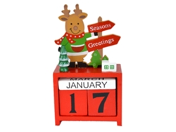 Calendario de Adviento de Navidad, bloques de cuenta atrás de madera NEVEANCE