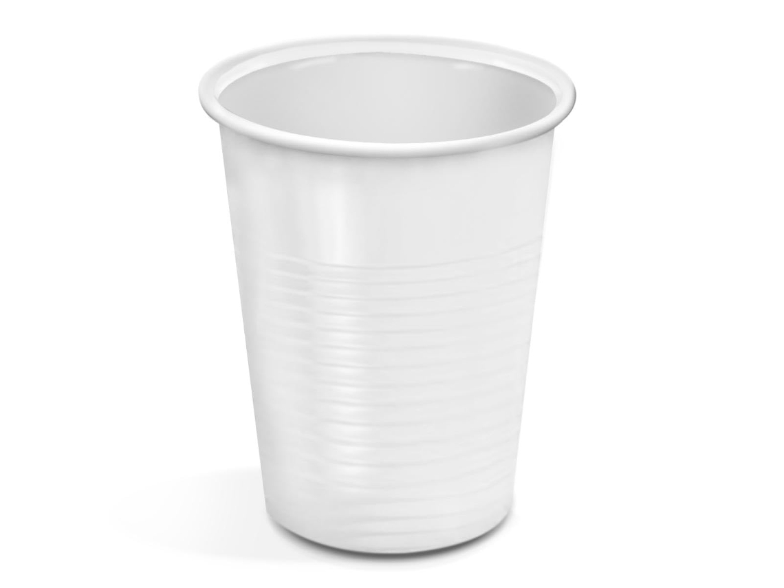 Vasos de Plastico Desechables 50 Uds Blanco Reutilizables 200 cc TIENDA EURASIA