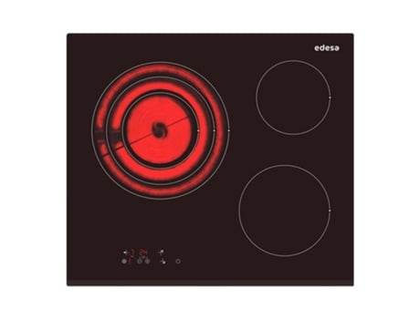 Placa de Vitrocerámica EDESA EVT-6328 B/A (Eléctrica - 57 cm - Negro)