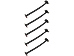 Cable De Extensión De 5x Dual Pcie X1 3.0 En Ángulo Recto De 90 Grados, 8 Gbps, Tarjeta Pci Express 1x, 20 Cm