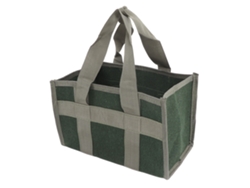 Bolsa De Herramientas De Lona Verde De Boca Ancha, Gran Capacidad, Impermeable, Resistente Al Desgaste, 29x17x17cm