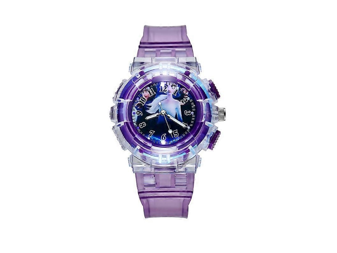 Reloj infantil luminoso con diseño de dibujos animados, luz LED, para niños y niñas GOKOCO