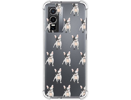 Carcasa para Vivo Y76 5G TUMUNDOSMARTPHONE Dibujos Antigolpes Perros 12 Multicolor
