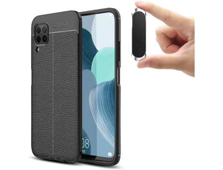 Carcasa y Soporte Huawei P40 Lite Rugged Leather (Negro)