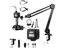 Microscopio Digital Ultra Hd 4k De 48 Mp Imx678 Con Cámara Y Soporte Para Reparación De Pcb Con Montura C (4k)