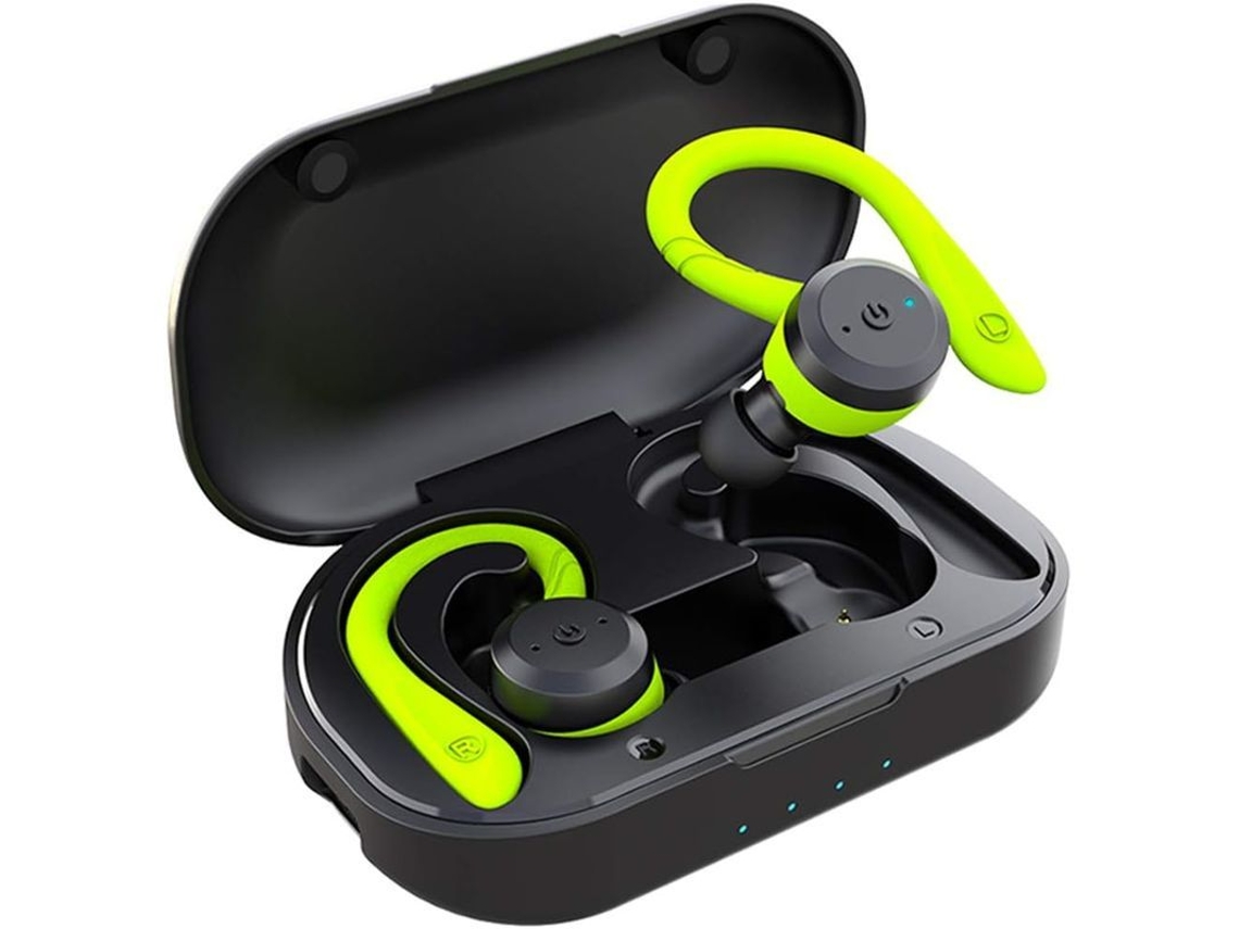 2026-auriculares Bluetooth Linjou Ipx7 Impermeables Para Correr, Verde, Auriculares Inalámbricos Verdaderos