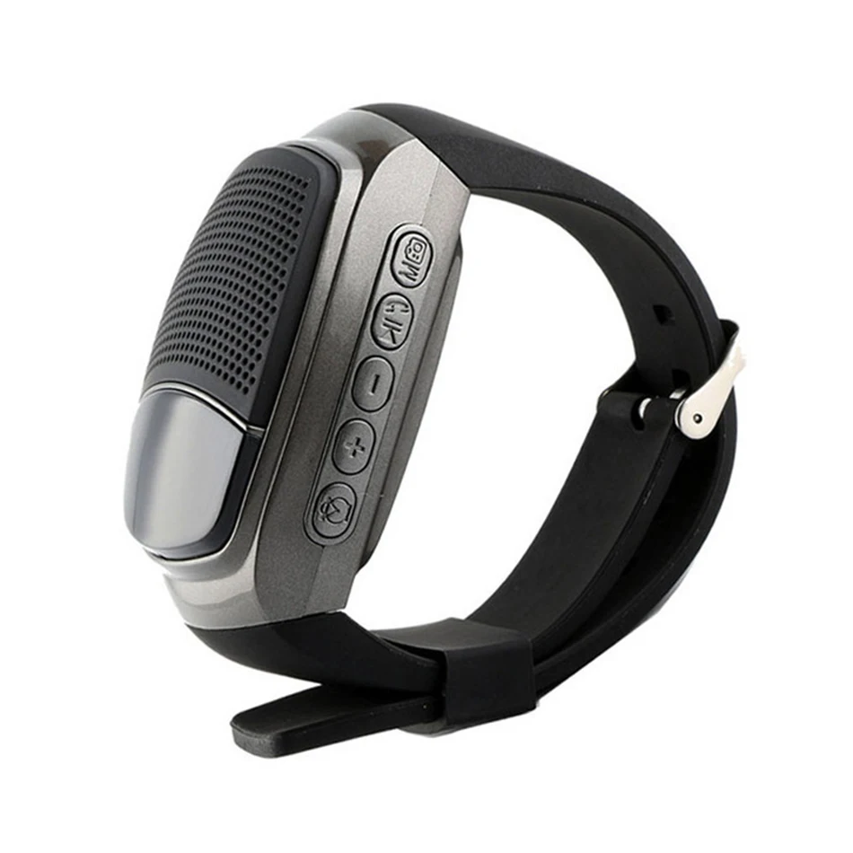 (negro) Reloj De Pulsera Bluetooth Para Correr Con Altavoz, Funciones De Música Deportiva Y Radio Fm, Compatible Con Tarjeta De Memoria Tf.