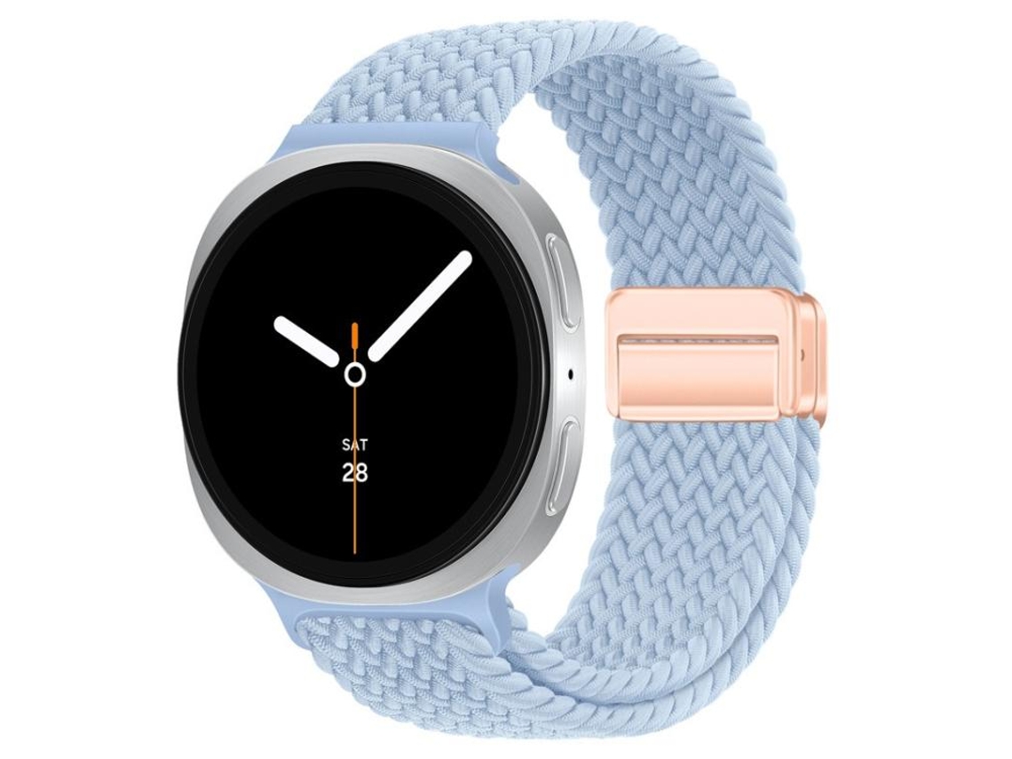 Correa clásica de nailon trenzado para Samsung Galaxy Watch 8/8 con hebilla magnética clásica CSYY