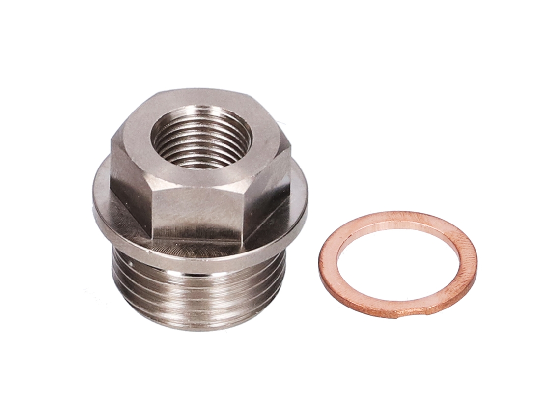 Adaptador De Sensor M18x1.5 A 1/8npt Para Temperatura De Escape Y Agua Con Guarnición