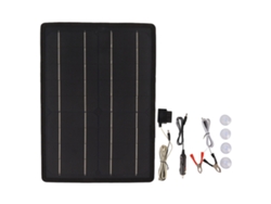 Cargador Solar De 20 W Con Panel Solar Para Baterías De Coche Y Motocicleta, Conector Obd De 12 V, Portátil.