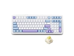 Teclado Mecánico Inalámbrico Aula F99 Con Montaje De Junta Y Conectividad De Tres Modos, Teclado Para Juegos De 99 Teclas Con Bajo Retardo Y Efecto D