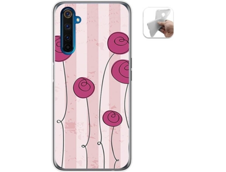 Carcasa Realme 6 Pro TUMUNDOSMARTPHONE Flores Vintage Multicolor