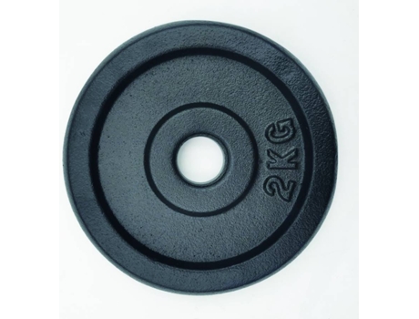 Disco de Musculación POWERFIT Negro (2 Kg - 26,5mm)
