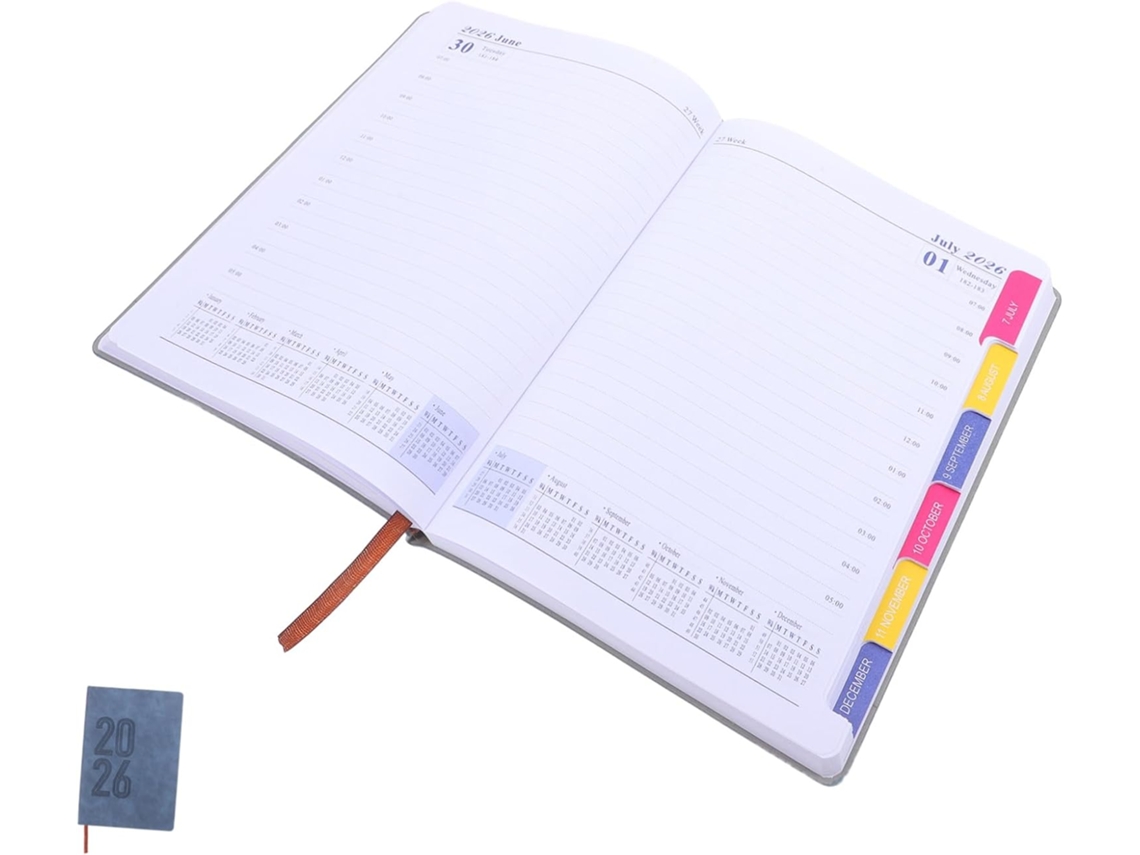 Agenda Con Tapa Blanda De Pu, Agenda Escolar Completa, Cuaderno Diario/semanal.