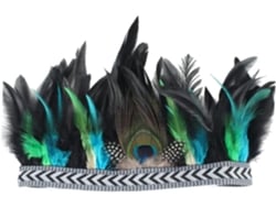Diadema De Plumas De Pavo Real De Estilo Bohemio, Elegante, Cómoda Y Elástica De Ciieeo Para El Cabello.