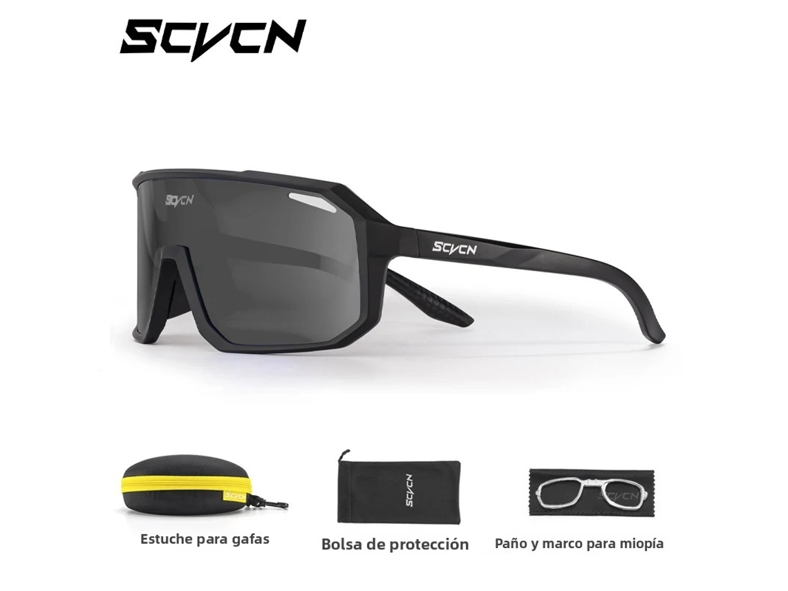 Gafas de ciclismo fotocromáticas unisex con estuche y protección UV400 MDUG (modelo estándar 3)