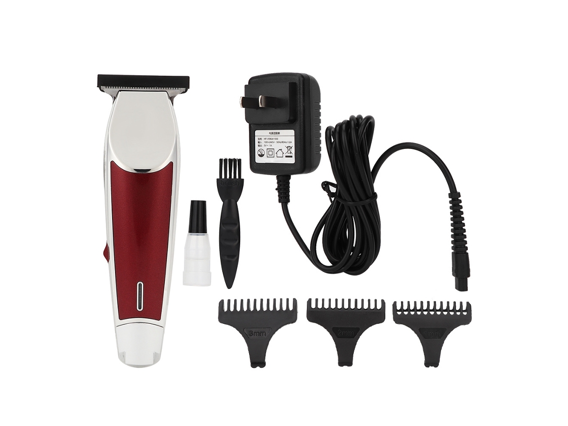 Cortador De Cabelo Elétrico Profissional Recarregável Máquina De Tosa (vermelho)