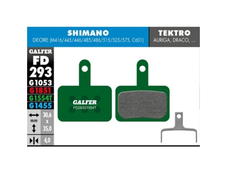 Pastilla de freno GALFER Pro Shimano Deore (B03S)