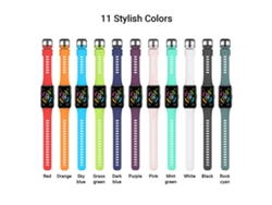 Pulseira De Silicone Para Honor Band 6, Bracelete Ajustável, Substituição Para Smartwatch, Unissex, 11 Cores Estilosas
