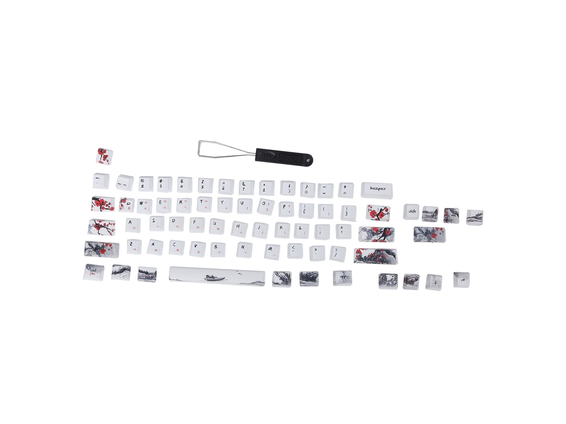 Teclas Pbt De 71 Teclas Con Impresión Por Sublimación En 5 Caras Para Teclados Mecánicos Y Ópticos (inglés Y Coreano)
