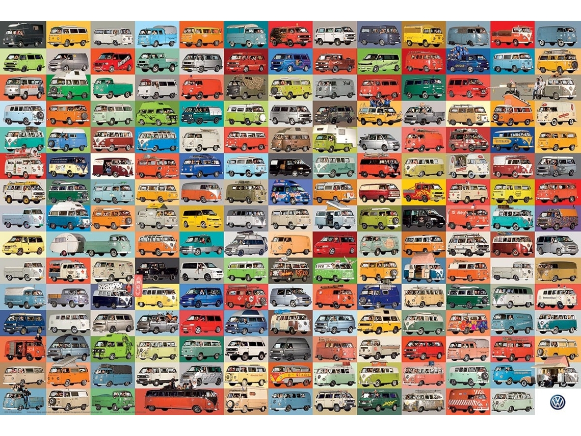 Rompecabezas vintage Volkswagen Kombi Groovy de Eurographics, 2000 piezas