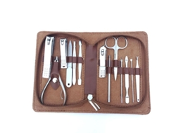 Juego Multifuncional De 13 Piezas De Tijeras De Manicura Y Pedicura De Acero Inoxidable