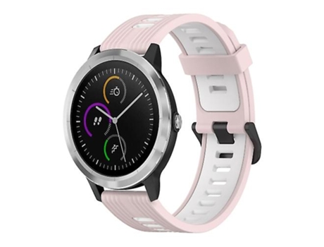 Correa Smartwatch Para Garmin Vivoactive3 20Mm Rosa-Blanco VENISYMLIS