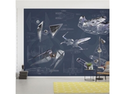 Papel pintado fotográfico de nave espacial de Star Wars KOMAR 280x400 cm no tejido