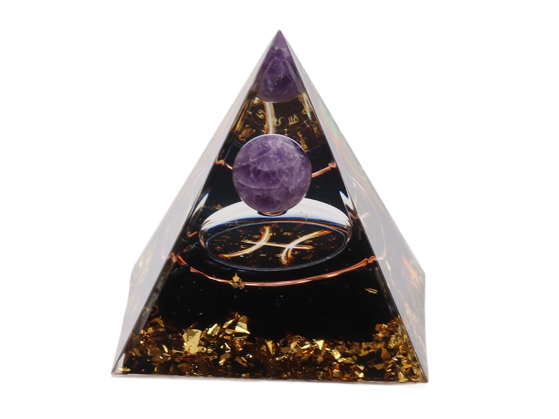 2026-pirámide Orgonita 5cm Piedra Curativa Cristal Para Energía Positiva Meditación Chakra Zodiaco Piscis Generador De Energía