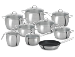 Batería de Cocina para Inducción SILAMPOS Oceanus Satin Glass