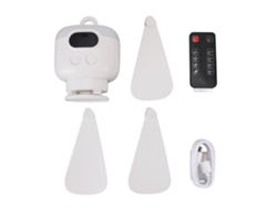 Ventilador de techo pequeño con luz, recargable, silencioso y portátil.