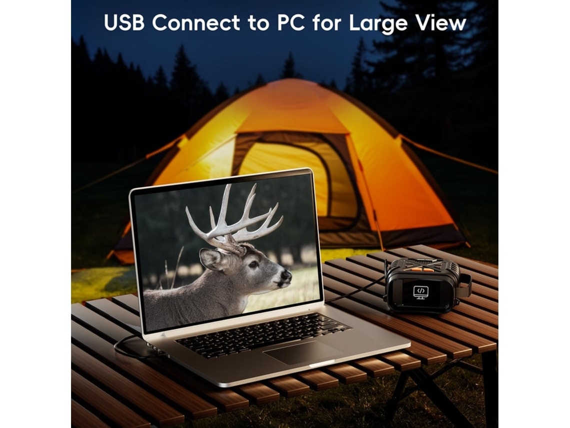 Gafas de visión nocturna, binoculares de visión nocturna para adultos, binoculares con zoom digital de 10x, cámara con pantalla HD de 2.8", ideal para tomar fotos. Bestvite