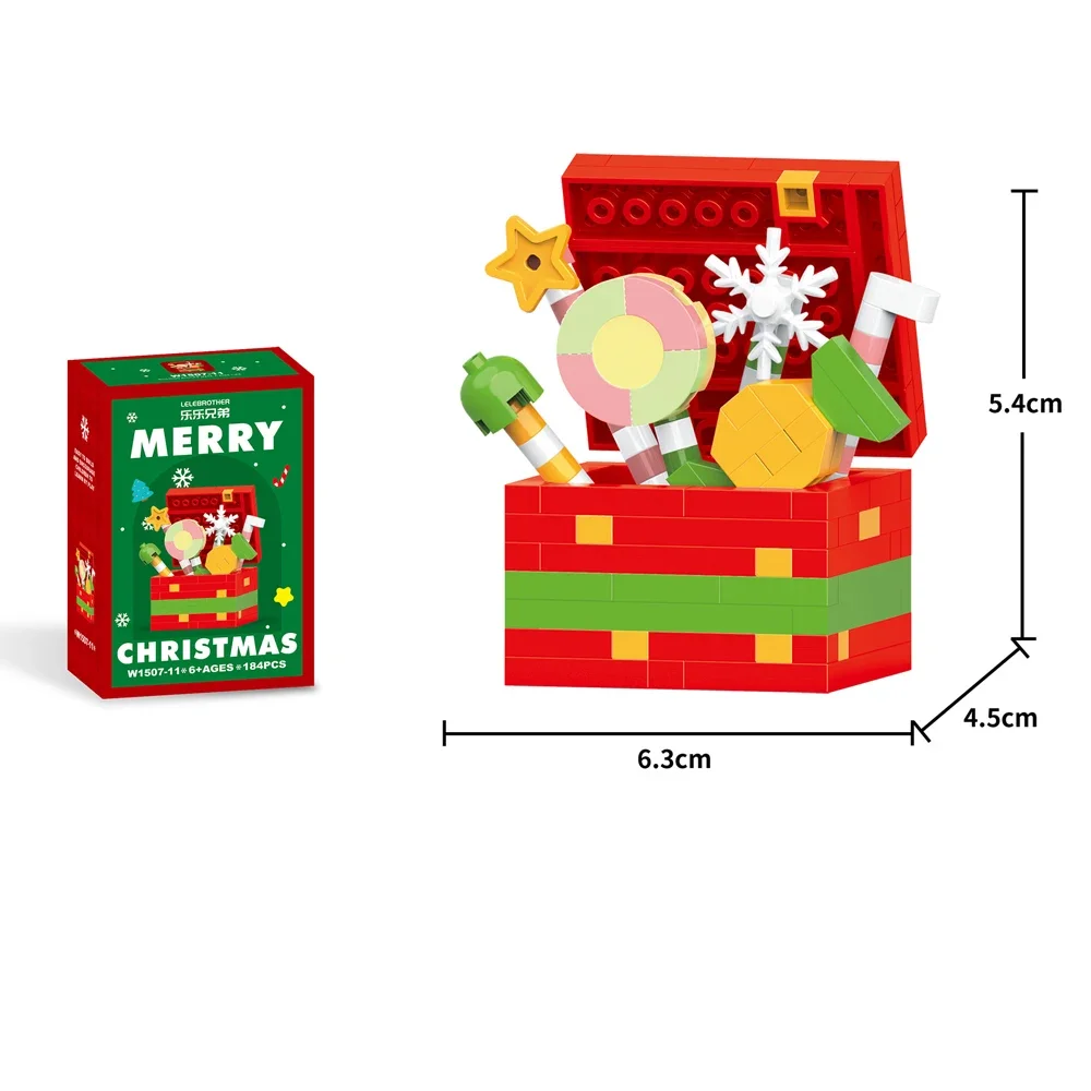 Los Mini Juguetes De Bloques De Construcción Navideños Son El Regalo Perfecto.