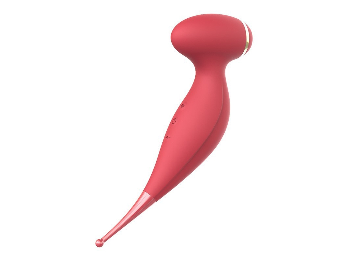 Vibrador De Masaje De Succin De Silicona 2 En 1 Con 10 Modos Para Mujeres (rojo)