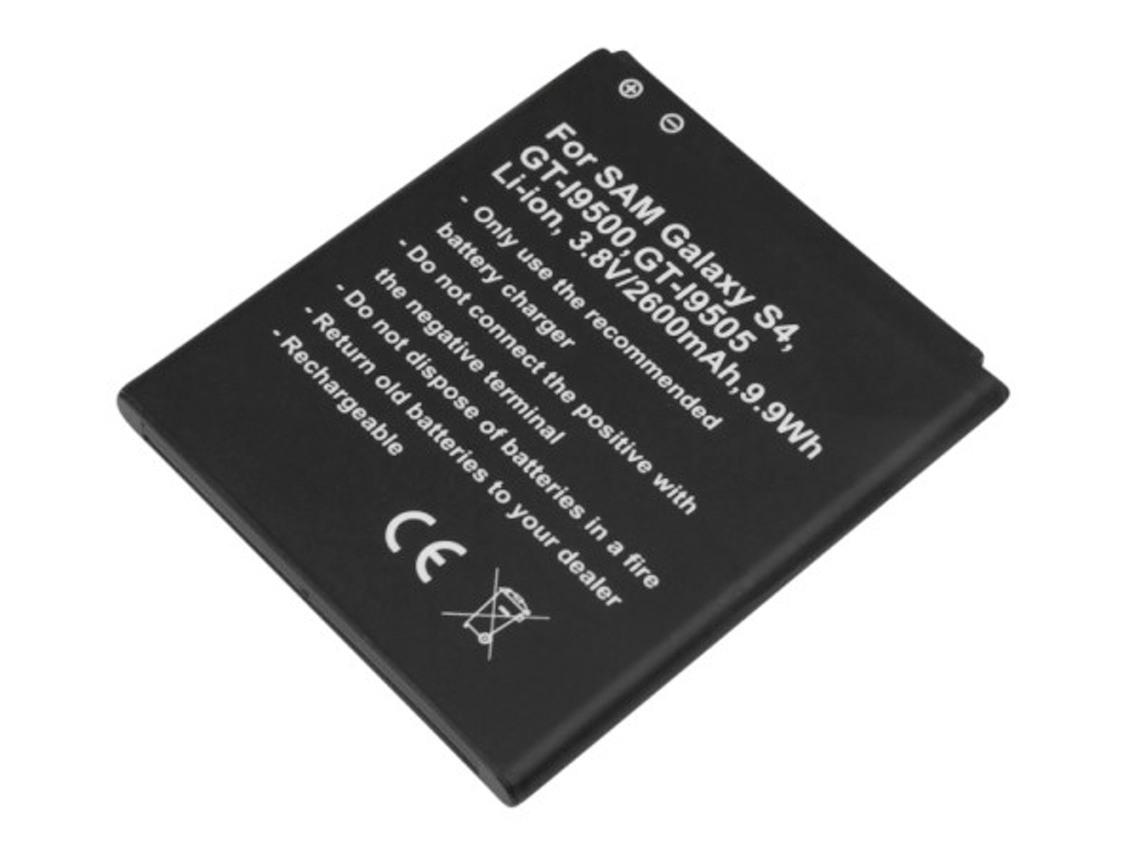 Batería Sam Galaxy S4, GT-i9500, GT-i9505, Ion de litio, 3,8 V, 2600 mAh, 9,9 Wh