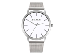 Reloj Analógico De Cuarzo Con Correa De Malla Simple Casual Zhoulianfa (plata)