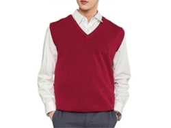 Chaleco sin mangas para hombre, holgado y cálido, con cuello en V, de Xinhan.