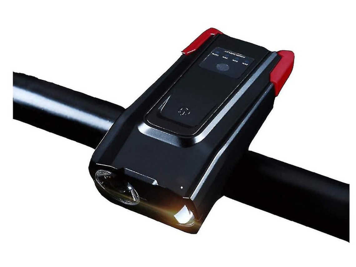Luces de bicicleta 4000 mAh con bocina IPX8 para MTB, color rojo Yizhood