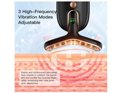 Masajeador facial de microcorriente para adelgazamiento facial AM 810 Negro Yizhood