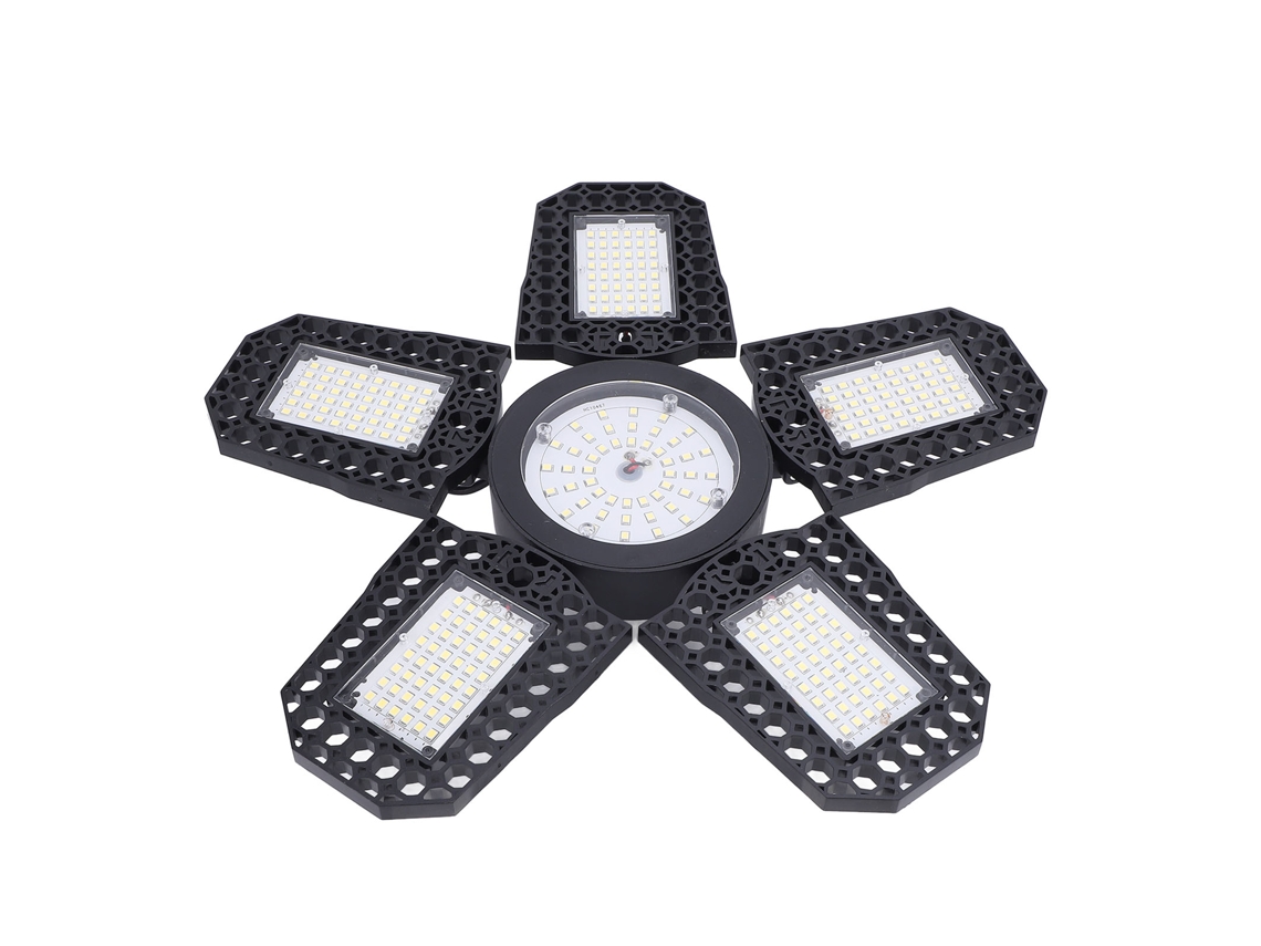 2026-luces Led Para Garaje Super Brillantes 2994 Lm 6000k Con 6 Paneles Deformables Socket E26 E27 Para Taller Luz Blanca Fría