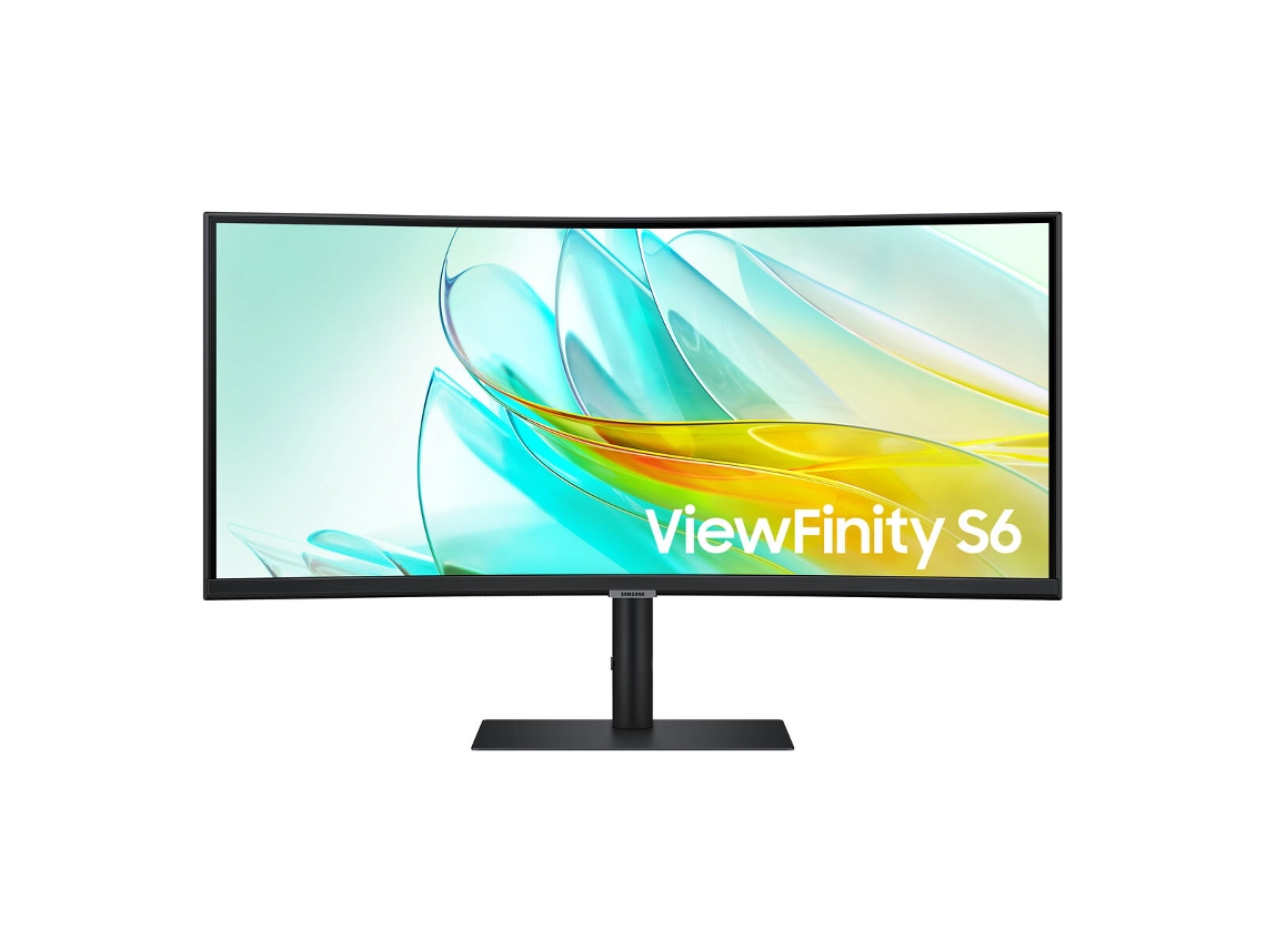 Monitor SAMSUNG ViewFinity S6 (Negro - LED - VA - Flicker free - 34 - 4K Ultra HD - 5 ms)