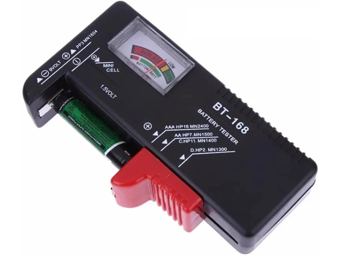 Probador Universal De Capacidad De Baterías Bt-168, Mide El Voltaje De Las Pilas Aa Y Aaa De Botón.