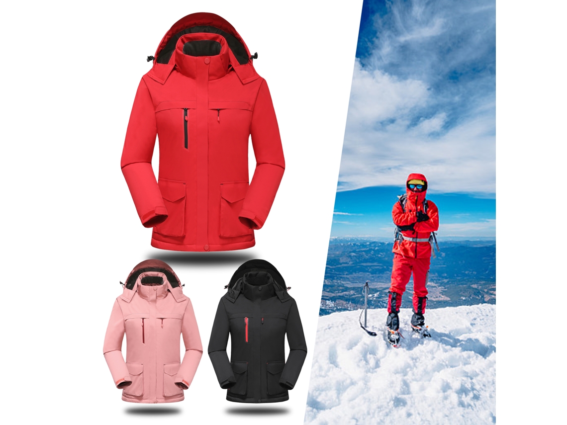 Chaqueta Calefactable Para Mujer Con Capucha Extraíble, Abrigo De Invierno Cálido Con Calefacción, Alimentación Eléctrica Usb.