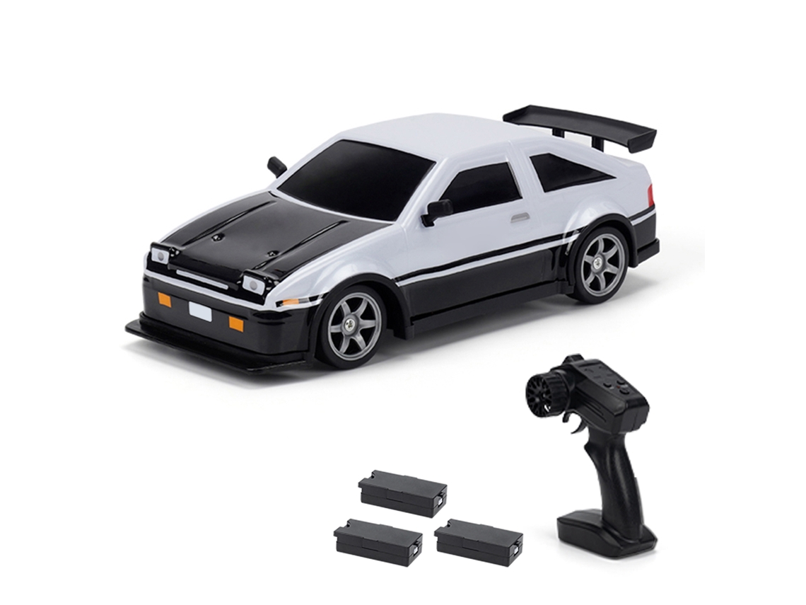 Coche Teledirigido De Drift A Escala 1/16, 2.4 Ghz, Tracción A Las Cuatro Ruedas Con Luces - Regalo Para Niños - 3 Pilas